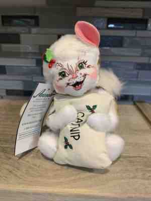 Annalee Christmas Catnip Calico Kitty Cat 8" Plush Collectors Doll