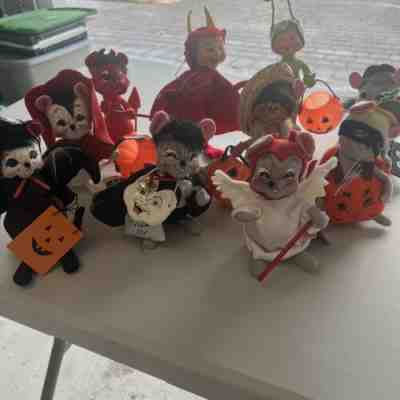 Annalee Halloween Lot Of 10 â?? 6 Have Tags. Rare