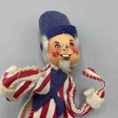 Rare Vintage Annalee Mobility Doll 1971 Uncle Sam 10â? Tall