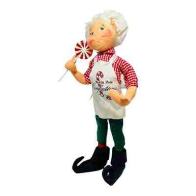 Annalee 14â? Peppermint Candy Maker Chef Elf Doll 2003 # 739103 RARE