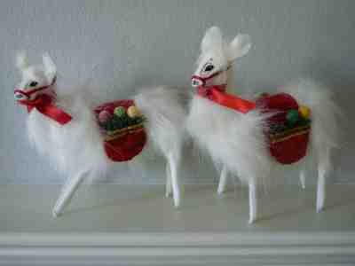 2012 ANNALEE Llama Alpaca Set of (2) Christmas Delights 9" Dolls 751812