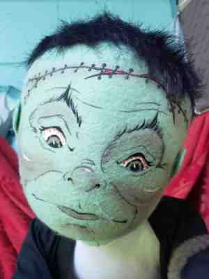Annalee RARE & Big 30" Franky the Frankenstein and Friend - a Rat ! Halloween