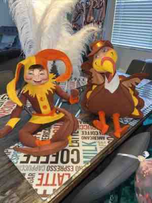 Annalee Lot Thanksgiving â?? Fall. Large Turkey 1994 and Autumn Jester 1997 RARE