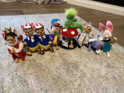2006 NWT-Annalee Alice in Wonderland Story Book Mice set