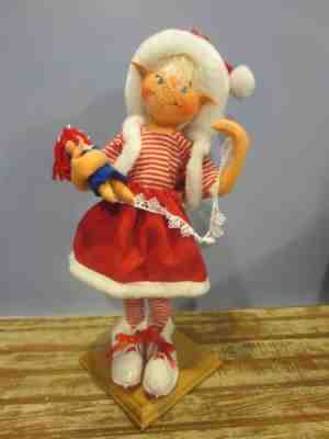 Vintage 2002 Annalee 14" Dollmaker Elf with Original Hang Tags
