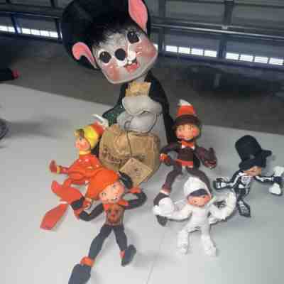 Annalee Halloween Lot of 6 â?? Elvesâ?? Large Mouse â?? Elf