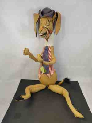 Vintage 1971 Annalee 32" Democratic Patriotic Donkey 4th of July A-315