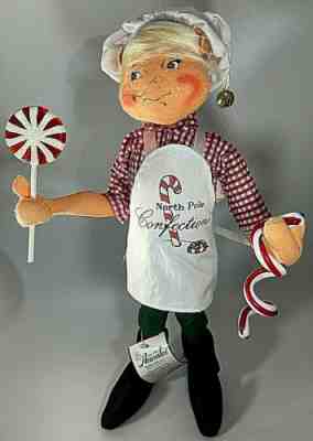 Annalee 14â? Peppermint Candy Maker Chef Elf Doll 2003 ~ #739103 (new with tags)