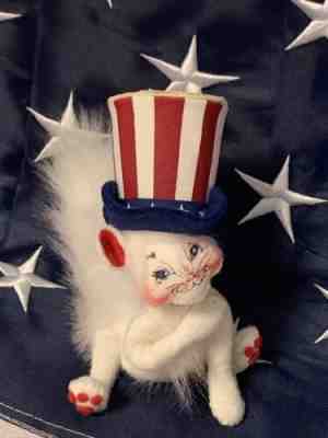 Annalee 4" Pledge of Allegiance Cat RARE 981005