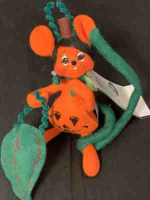 Rare Annalee Doll Halloween 4â? Orange Colored Mouse Pumpkin Costume ï¿¼#323003 #2