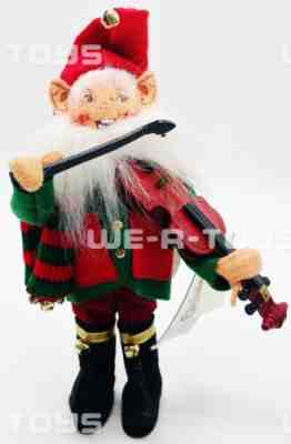 Annalee Mobilitee Dolls 2004 Fiddle Player Elf 9" Wired Doll No 737904