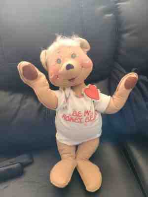 Annalee 1983 Be My Honey Bear Valentine's Day 18in. VTG 1967-1983