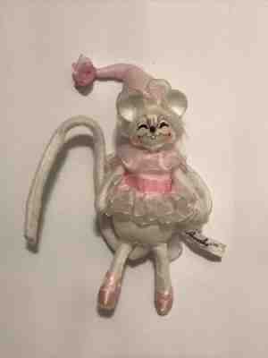 Annalee Doll Mouse In Pink Tutu 2009 Grinning Face Very Rare! Perfect Condition