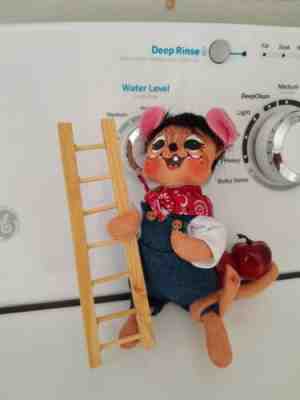 Annalee 2011 6" Apple Picking Mouse With Ladder with Tags
