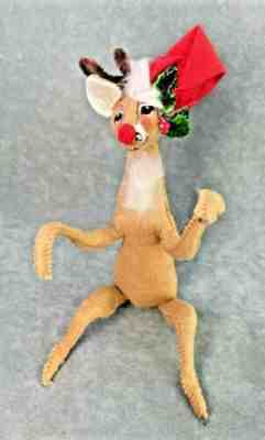 Vintage Annalee 1971 Christmas Rudolph the Red Nosed Reindeer Mobilitee 8" Doll