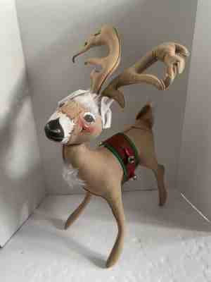 Annalee 25" Doll - Christmas Reindeer Buck with Bells 1994 Rare