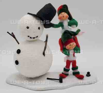 Annalee 9" Snow Friends Elves & a Snowman Christmas 969205