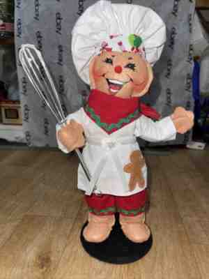 Annalee 11â? baker with wisk doll ginger bread