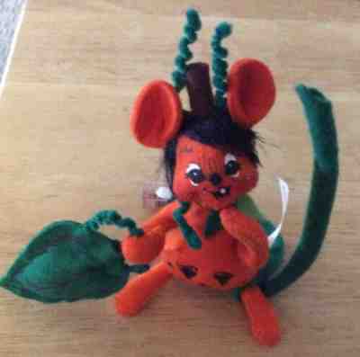 Rare Annalee Doll Halloween 4â? Orange Colored Mouse Pumpkin Costume ï¿¼#323003