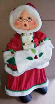 AnnaLee Mobilitee 2006 Large Christmas Jinglebell Mrs. Claus 30" w/ tags