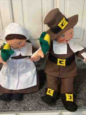 Annalee pilgrim boy and girl 28 inch Thanksgiving