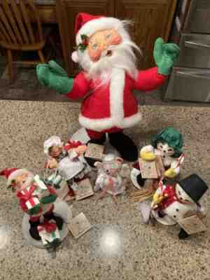 Annalee Christmas Dolls lot
