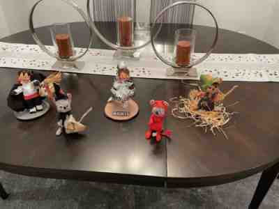Annalee Halloween Vintage Set of 5 Dolls. Excellent Condition.