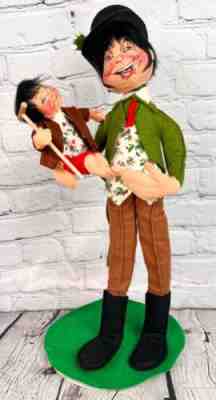 Vintage 1983 ANNALEE Bob Cratchit & Tiny Tim Charles Dickens A Christmas Carol