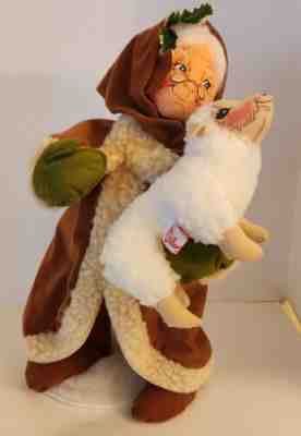 Vintage Annalee Old World Mrs. Claus Lamb 1996 Christmas 17" Tall