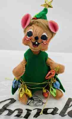 Annalee 2018 6" Wannabe Series Wannabe a Christmas Tree Mouse 611118