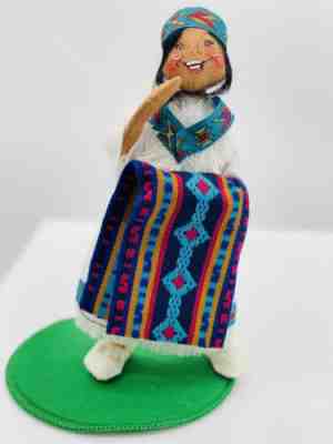 Annalee Vintage 1998 10" Indian Maiden with Blanket Desert Bloom 317098 Bag