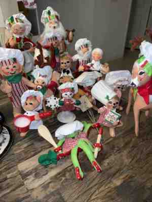 Annalee â?? Christmas bakers â?? Lot of 17