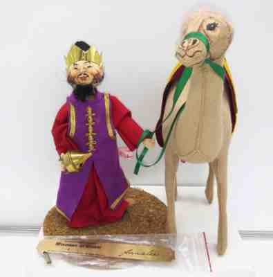 Annalee Nativity Wiseman with Camel and Frankincense Vintage Christmas 1990