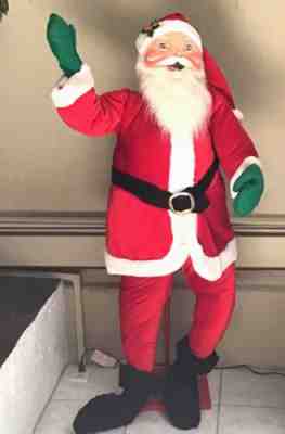 AnnaLee Mobilitee Doll Vintage Christmas Santa 48 Inch On Stand RARE!!!