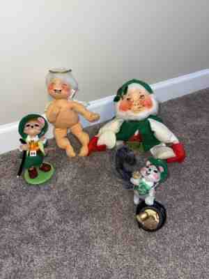 Annalee Dolls Set Of 4 Dolls