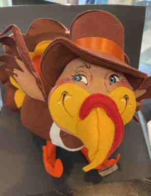 NEW Annalee Extra Large 20"Thanksgiving Turkey with Collar & Top Hat 1994 XL