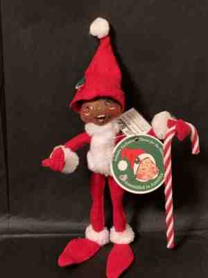 Annalee 8â? Candy Cane Kringle Elf Exclusive Assembled in America #862721