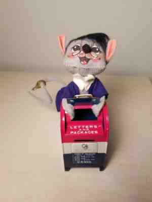 Vintage Annalee Mailman Mouse With Mailbox Circa 1969