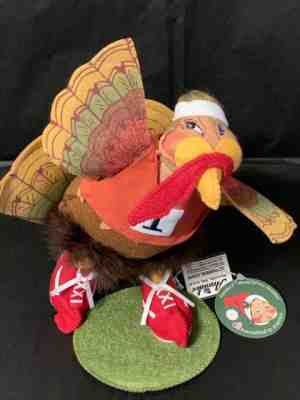 Annalee Thanksgiving 8" TURKEY TROT Signed Limited Edition 25/250 USA NWT 2018