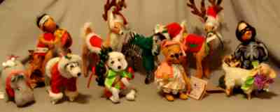 10 Annalee Xmas Holiday Animals Thanksgiving Halloween Valentines Reindeer Dogs
