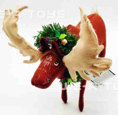 Annalee Mobilitee Dolls 2006 Holiday Moose 9" Wired Doll No 807306 MINT