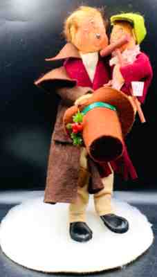 Annalee dolls Bob Cratchet and Tiny Tim 10â?