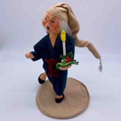 Annalee Dickens Bedtime Scrooge AS IS missing Fireplace Poker Christmas