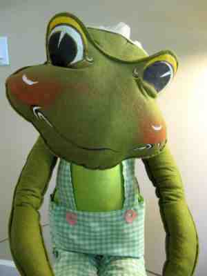 Rare Vintage JUMBO 1971~ 4ft Annalee Mobilitee Clothed FROG Doll