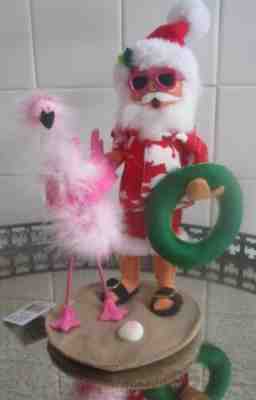 ANNALEE SPECIAL EDITION SUNNY SANTA & FUZZY PINK FLAMINGO BRAND NEW