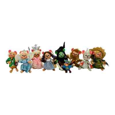 Annalee Doll Wizard Of Oz Set Of 9 Vintage With Tags Wicked Witch Glinda RARE