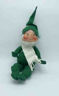 VINTAGE CHRISTMAS ANNALEE 1970 SITTING ELF
