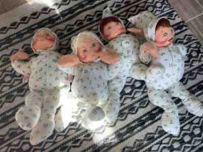 Vintage Annalee pajama kids with Pjs Lot Of 4 Free Ship