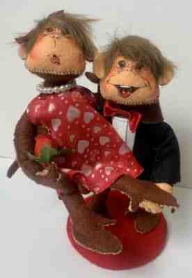 Rare VALENTINES DAY Monkey Fred Astaire Ginger Rogers ANNALEE Dolls 7â? 2011