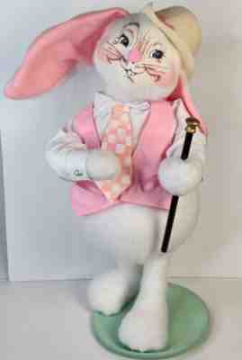 Vintage Annalee Easter Parade Bunny Rabbit 20" Tall Marching Baton Vest 2003